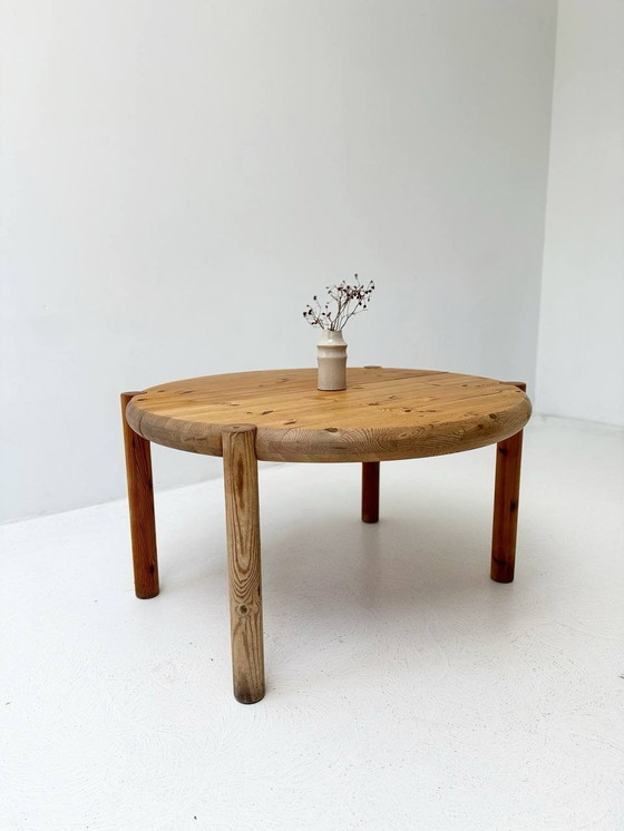 Image 1 of Extendable table made of solid pine wood by Rainer Daumiller for Hirtshals Sawmill, 1970Er