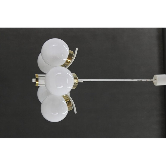 Image 1 of Vintage glass chandelier by Instala Decin, Czechoslovakia 1970s