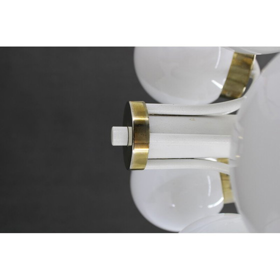 Image 1 of Vintage glass chandelier by Instala Decin, Czechoslovakia 1970s