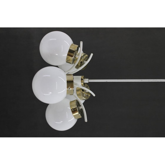 Image 1 of Vintage glass chandelier by Instala Decin, Czechoslovakia 1970s