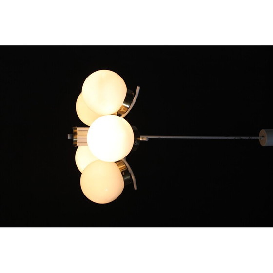 Image 1 of Vintage glass chandelier by Instala Decin, Czechoslovakia 1970s