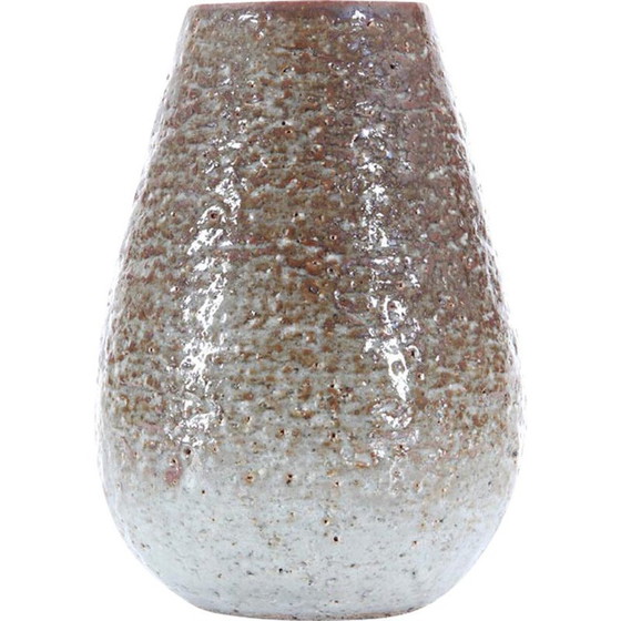 Image 1 of Scandinavian brown sandstone vase by Gunar Nylund for Rorstrand - 1960s