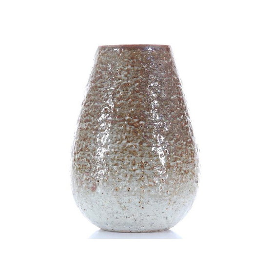 Image 1 of Scandinavian brown sandstone vase by Gunar Nylund for Rorstrand - 1960s