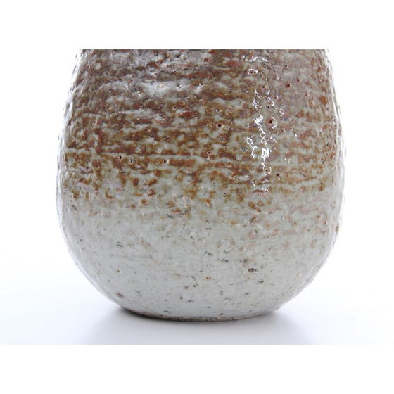 Image 1 of Scandinavian brown sandstone vase by Gunar Nylund for Rorstrand - 1960s