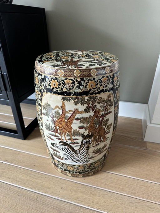 Tabouret vintage en céramique