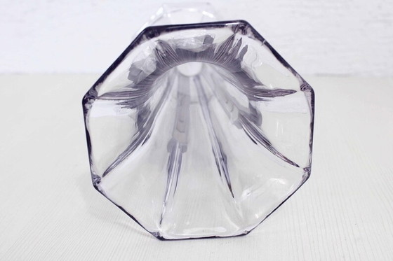 Image 1 of Art Deco molded glass vase from the 1930s, Val Saint Laurent glass