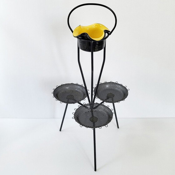 Image 1 of Vintage ceramic tripod ashtray, 1950