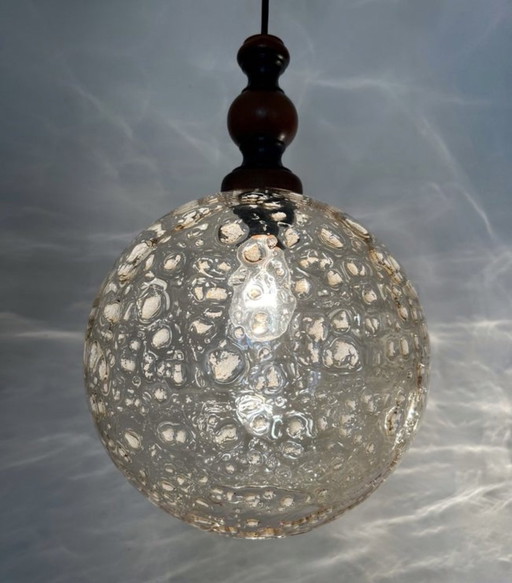 Murano 70's blown glass chandelier