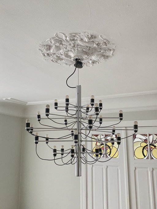 Vintage Flos 2097/30 Gino Sarfatti chandelier