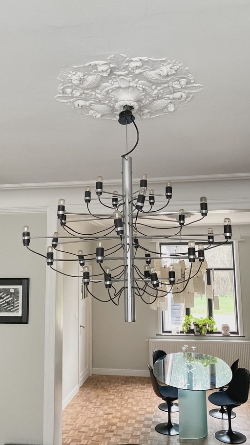 Vintage Flos 2097/30 Gino Sarfatti chandelier