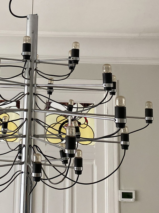 Image 1 of Vintage Flos 2097/30 Gino Sarfatti chandelier