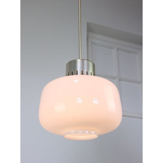 Image 1 of Mid-century opaline pendant lamp