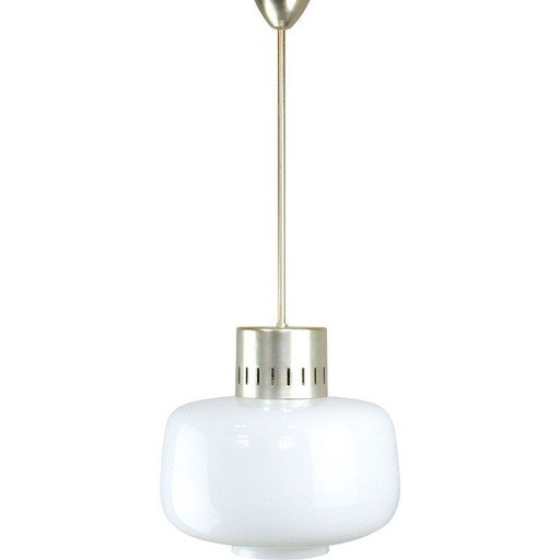 Mid-century opaline pendant lamp
