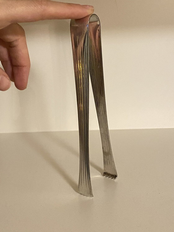 Image 1 of Pinze per cubetti di ghiaccio placcate in argento