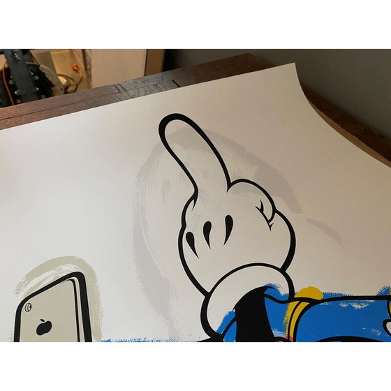 Image 1 of Vintage painting "Donald Fuck" by Fidia Falaschetti, 2018
