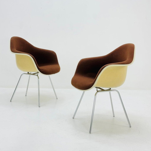 1970S Set Of Dax Armchairs By Charles & Ray Eames For Vitra