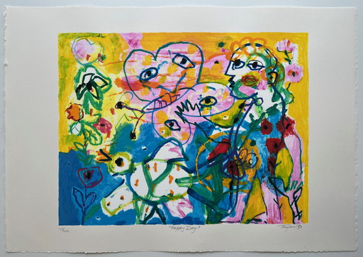 Hans Truijen | Hand-signed silkscreen print | 'Happy Days' | 1993