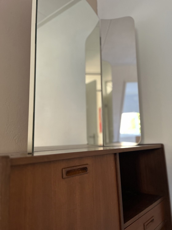 Image 1 of Mid - Century Sideboard Incl Mirror