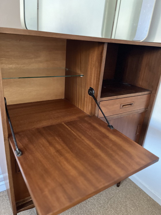 Image 1 of Mid - Century Sideboard Incl Mirror