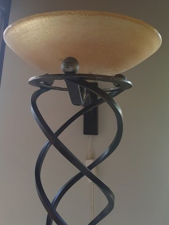 Image 1 of Italian Iron Antinea Wall Lamp By Terzani, 1980S