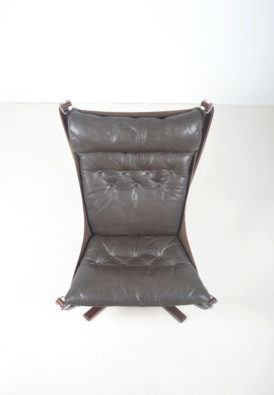 Image 1 of Falcon Chair Designed By Sigurd Ressell For Vatne Möbel, 1970s