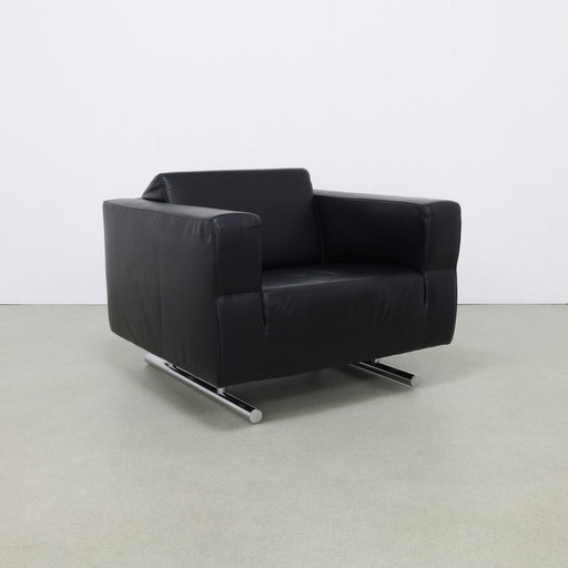 Design Armchair Leather Molinari