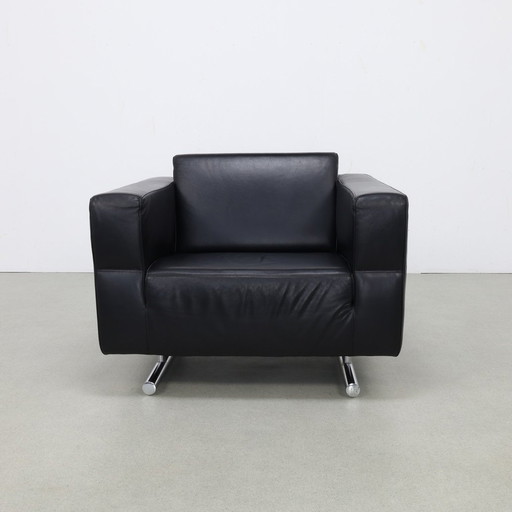 Design Armchair Leather Molinari