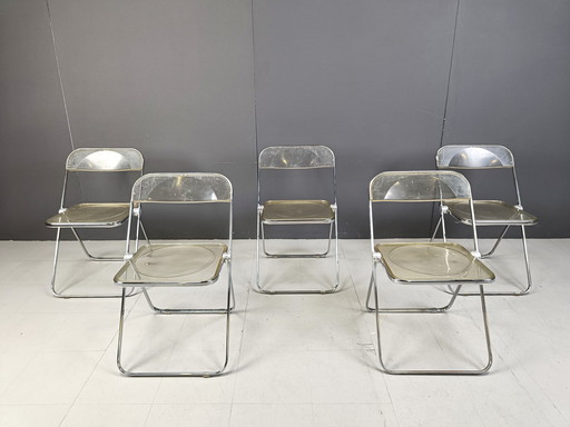 Chaises pliantes vintage Bia Giancarlo Piretti For Castelli, 1970S, Set of 5