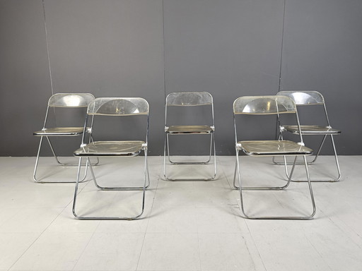 Chaises pliantes vintage Bia Giancarlo Piretti For Castelli, 1970S, Set of 5