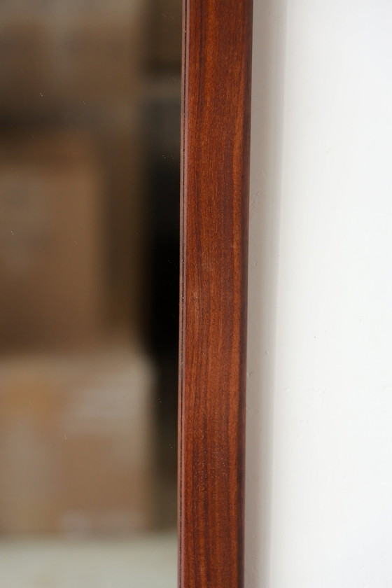 Image 1 of Rectangular Teak Mirror - Scandinavian Style - 4.2