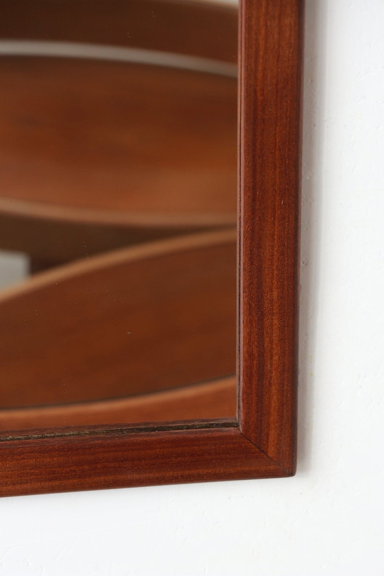 Image 1 of Rectangular Teak Mirror - Scandinavian Style - 4.2