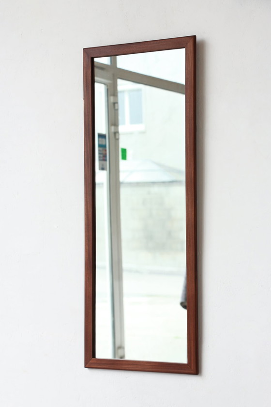 Image 1 of Rectangular Teak Mirror - Scandinavian Style - 4.2