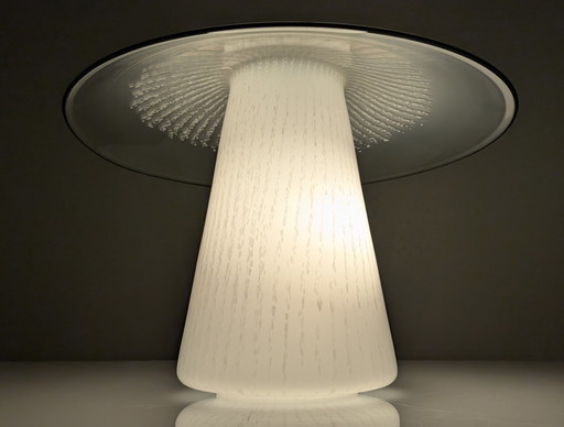 Murano Glass Mushroom Lamp With Jellyfish Effect, 1980S