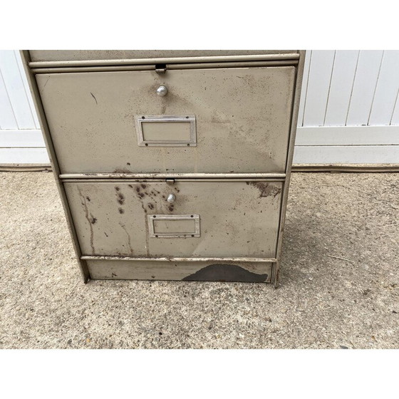 Image 1 of Roneo vintage metal 5 flap cabinet, 1950