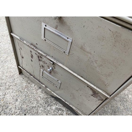 Image 1 of Roneo vintage metal 5 flap cabinet, 1950