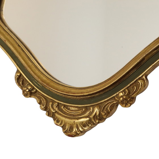 Image 1 of Mid - Century Crested Mirror