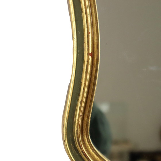 Image 1 of Mid - Century Crested Mirror