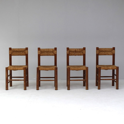 Dining Chairs attributed to Charlotte Perriand, set of 4 