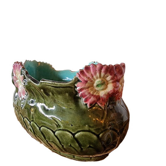 Image 1 of French Barbotine flower pot