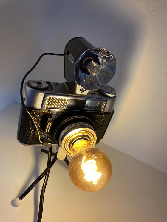 Image 1 of Design Camera Lamp With Retro Flash And Tripod