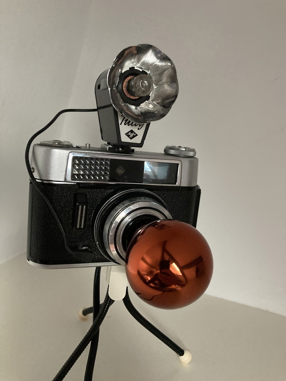 Image 1 of Design Camera Lamp With Retro Flash And Tripod