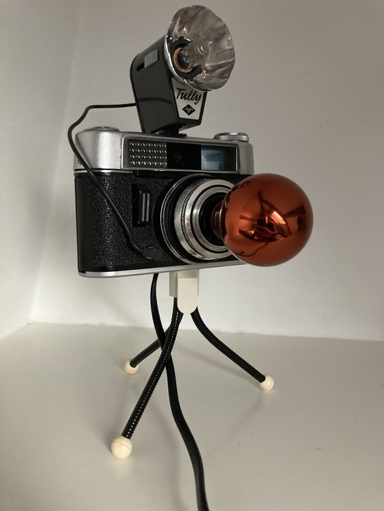 Image 1 of Design Camera Lamp With Retro Flash And Tripod
