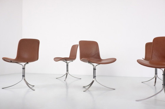 Image 1 of Pk9" Chair Set By Poul Kaerholm For Fritz Hansen. Denmark 1960s.