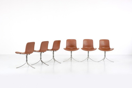 Image 1 of Pk9" Chair Set By Poul Kaerholm For Fritz Hansen. Denmark 1960s.