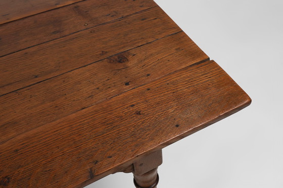 Image 1 of Rustic farmhouse pine table, France, 1850S