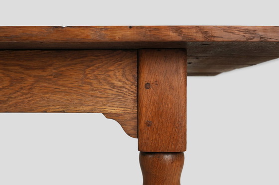 Image 1 of Rustic farmhouse pine table, France, 1850S