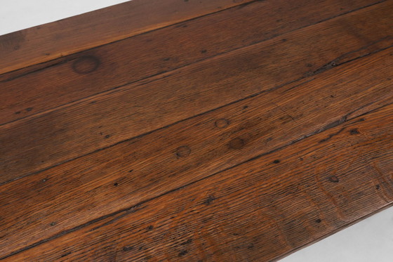Image 1 of Rustic farmhouse pine table, France, 1850S