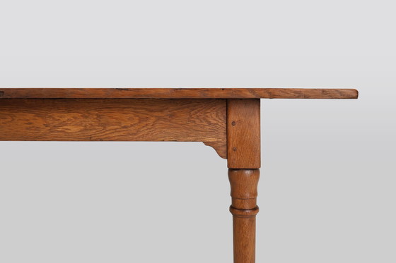 Image 1 of Rustic farmhouse pine table, France, 1850S