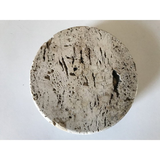 Image 1 of Posacenere d'epoca in travertino, 1970