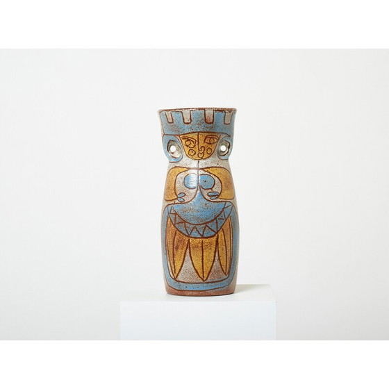 Image 1 of Vaso vintage in ceramica smaltata della collezione Maya di Accolay, 1950